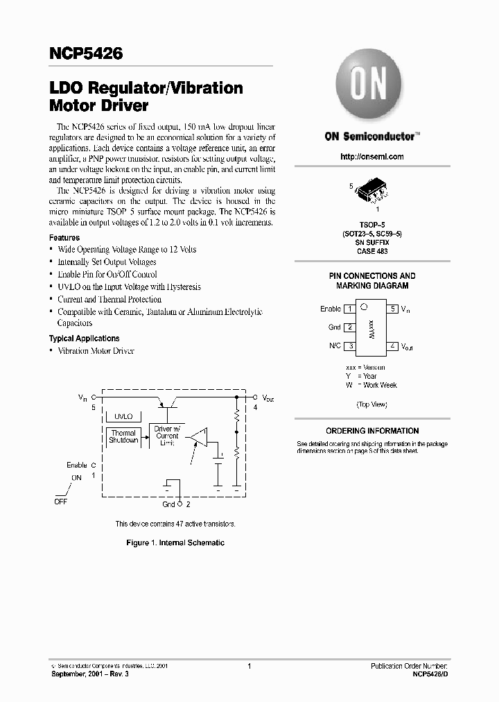 NCP5426-D_2593921.PDF Datasheet Download --- IC-ON-LINE