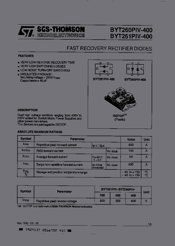 BYT261PI400_2608839.PDF Datasheet