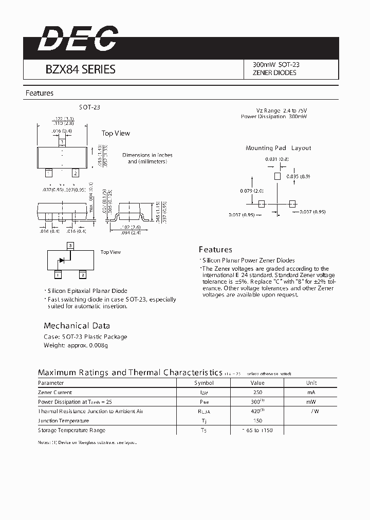 BZX84-C2V0_2647576.PDF Datasheet