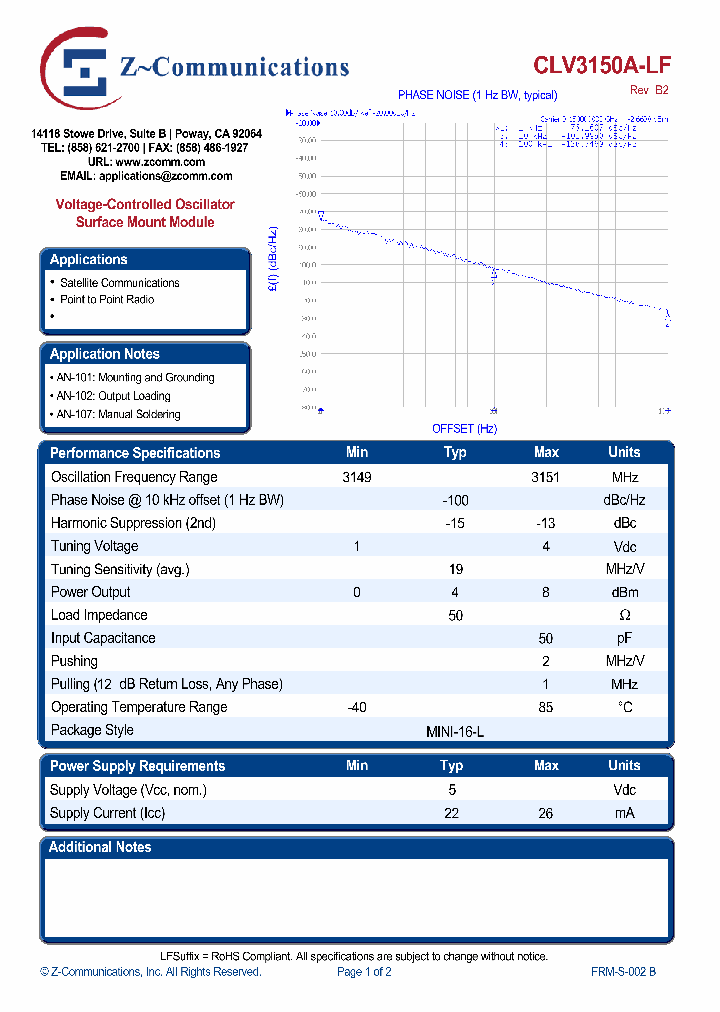 CLV3150A-LF10_2664688.PDF Datasheet