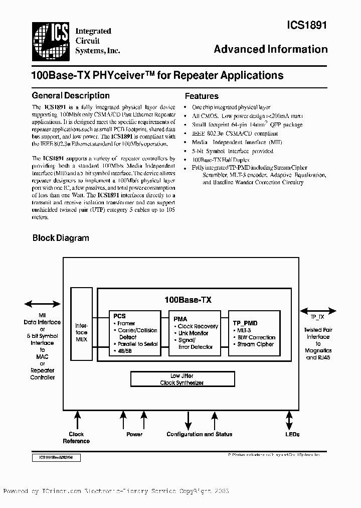 ICS1891Y_2668015.PDF Datasheet
