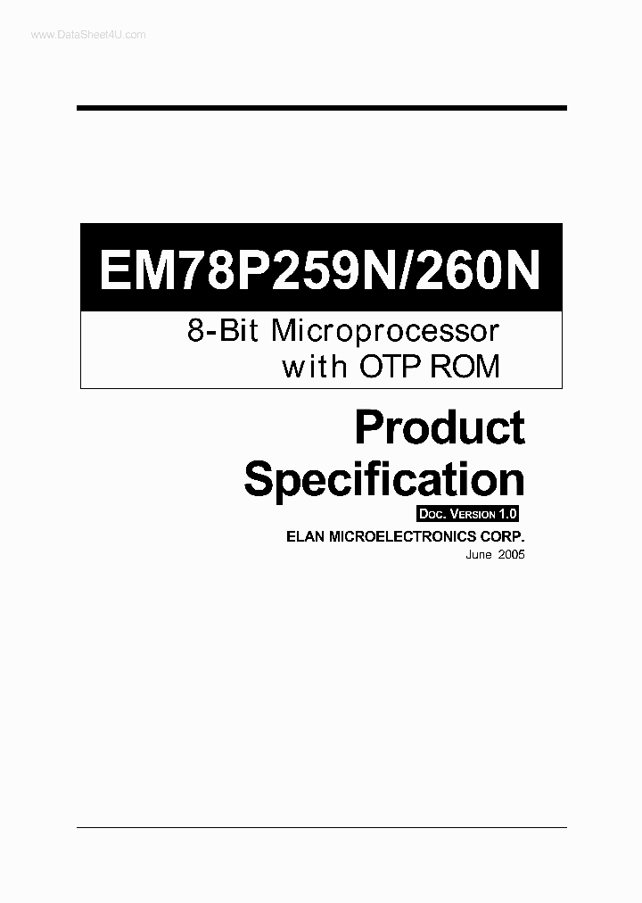 EM78P260N_2677578.PDF Datasheet