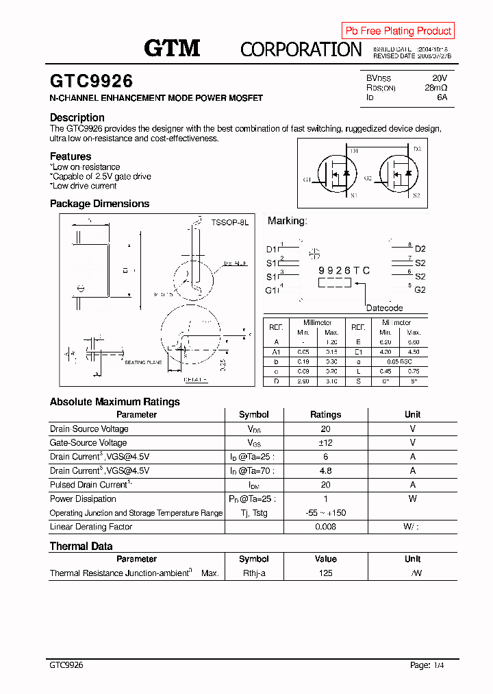 GTC9926_2701456.PDF Datasheet