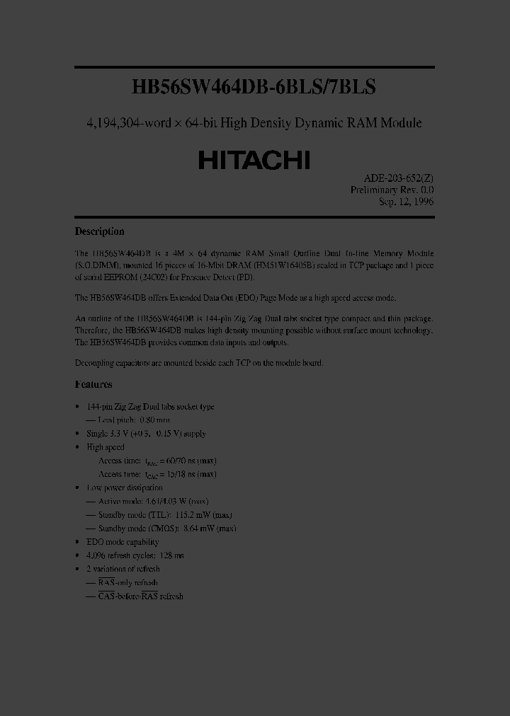 HB56SW464DB-7BLS_2704223.PDF Datasheet