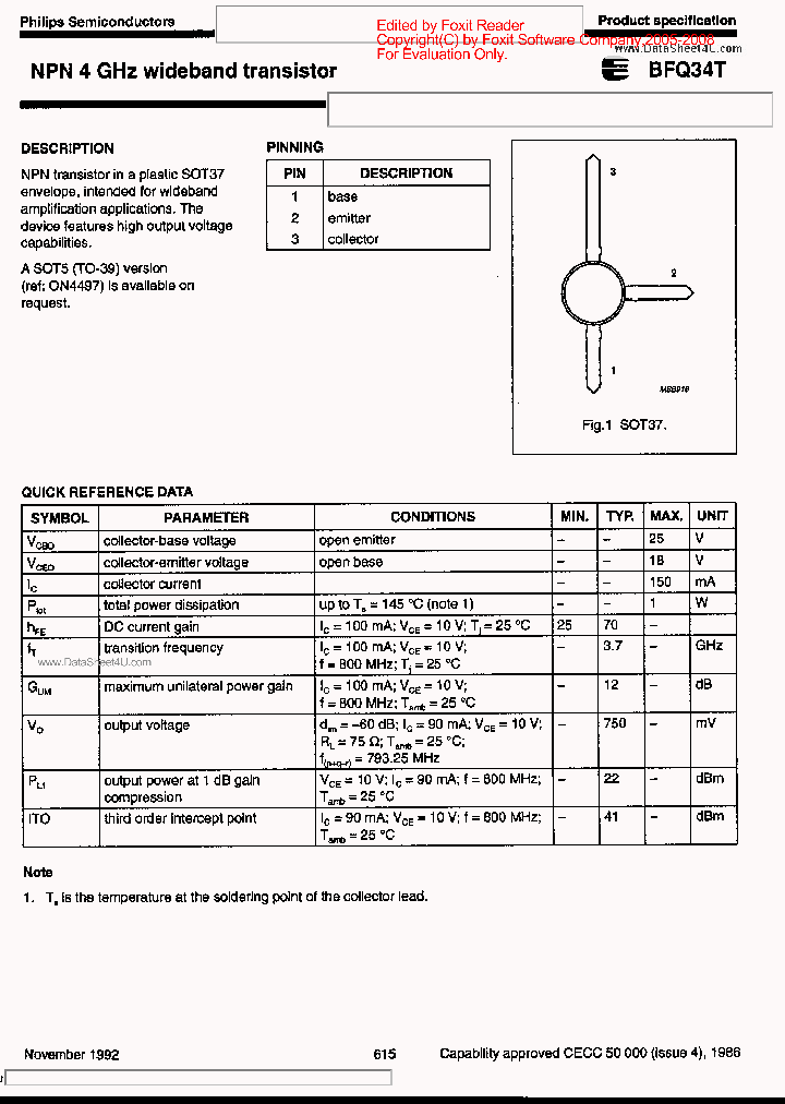 BFQ34T_2704794.PDF Datasheet