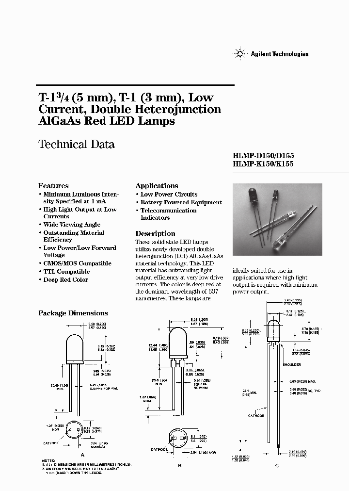 HLMP-K155DE0A1_2707392.PDF Datasheet