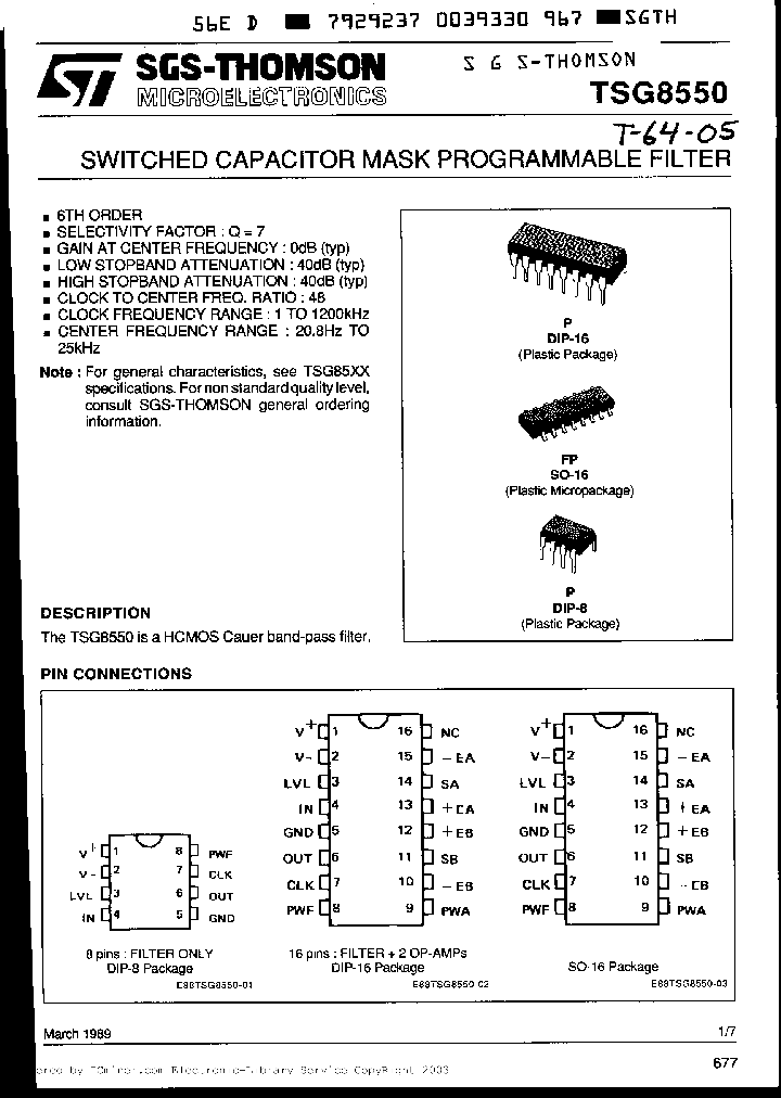 TSG8550MC_2718387.PDF Datasheet