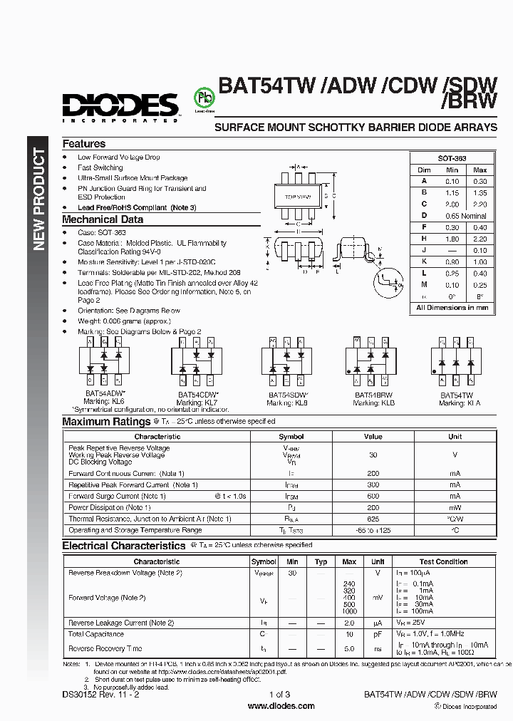 BAT54TW-7-F_2726548.PDF Datasheet