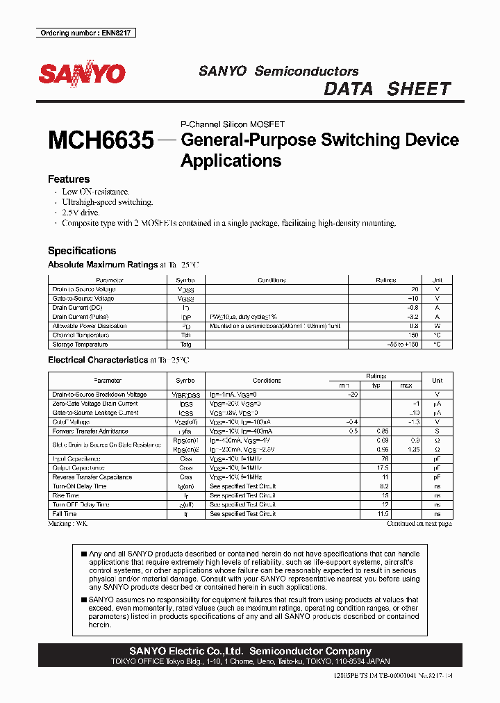 MCH6635_2752631.PDF Datasheet