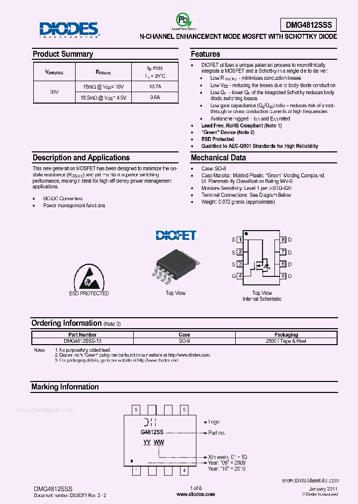 DMG4812SSS_2760673.PDF Datasheet