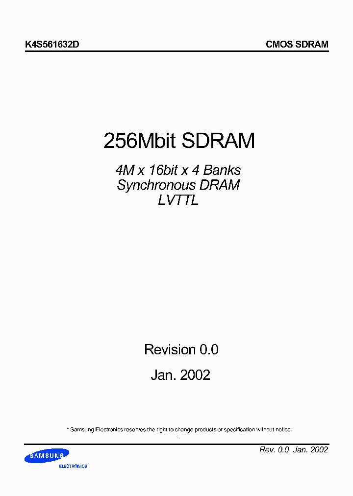 K4S561632D_2762011.PDF Datasheet