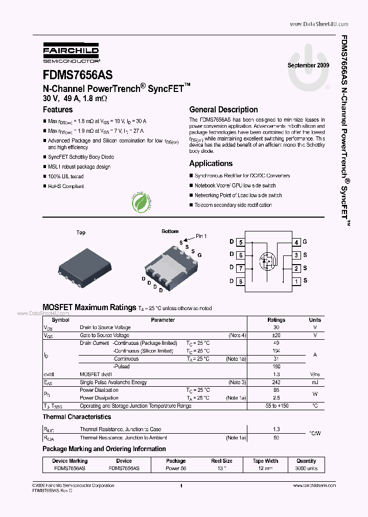 FDMS7656AS_2767471.PDF Datasheet