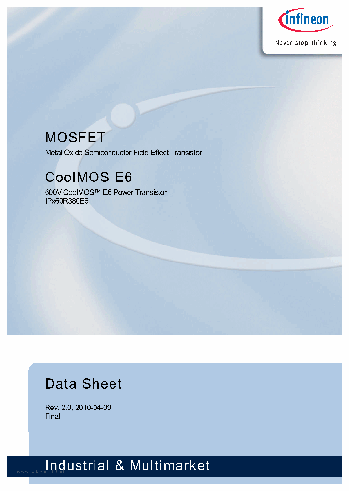 IPP60R380E6_2769638.PDF Datasheet