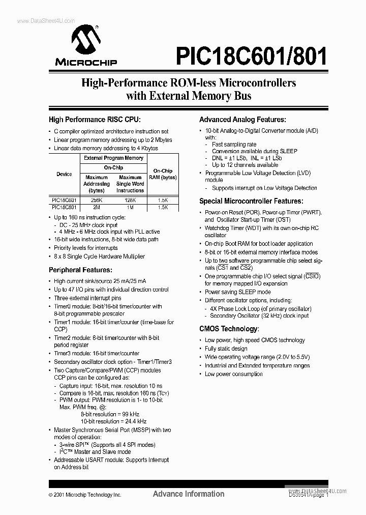 PIC18C601_2770022.PDF Datasheet