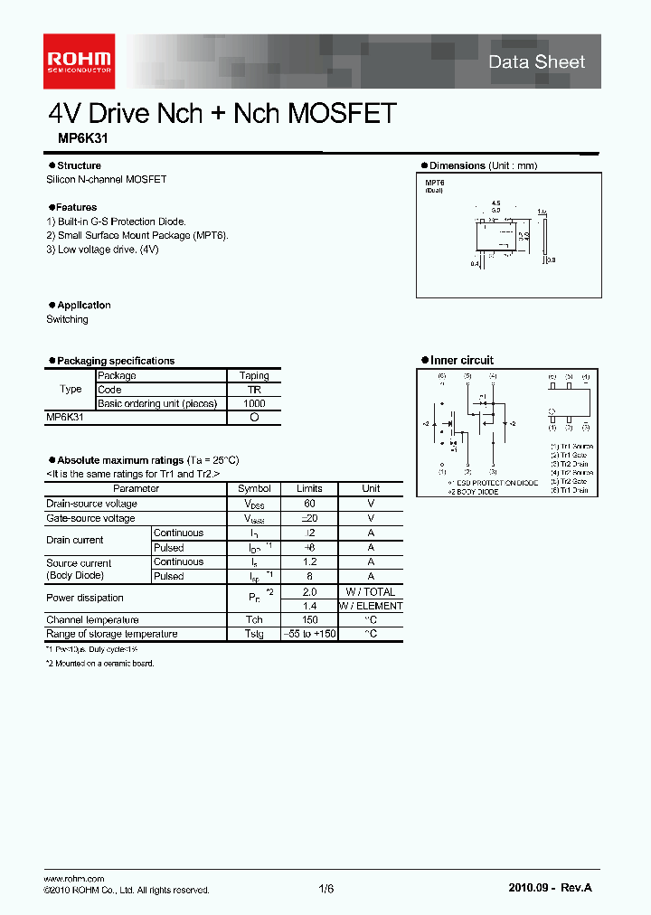 MP6K31_2770383.PDF Datasheet Download --- IC-ON-LINE