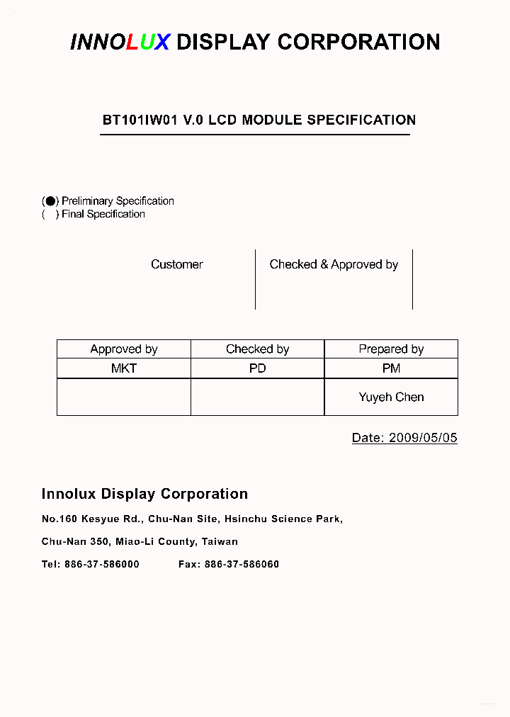 BT101IW01-V0_2771249.PDF Datasheet