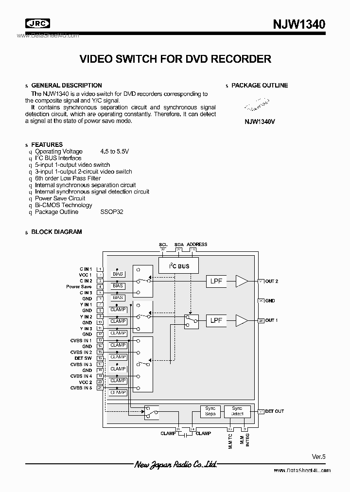 NJW1340_2774650.PDF Datasheet