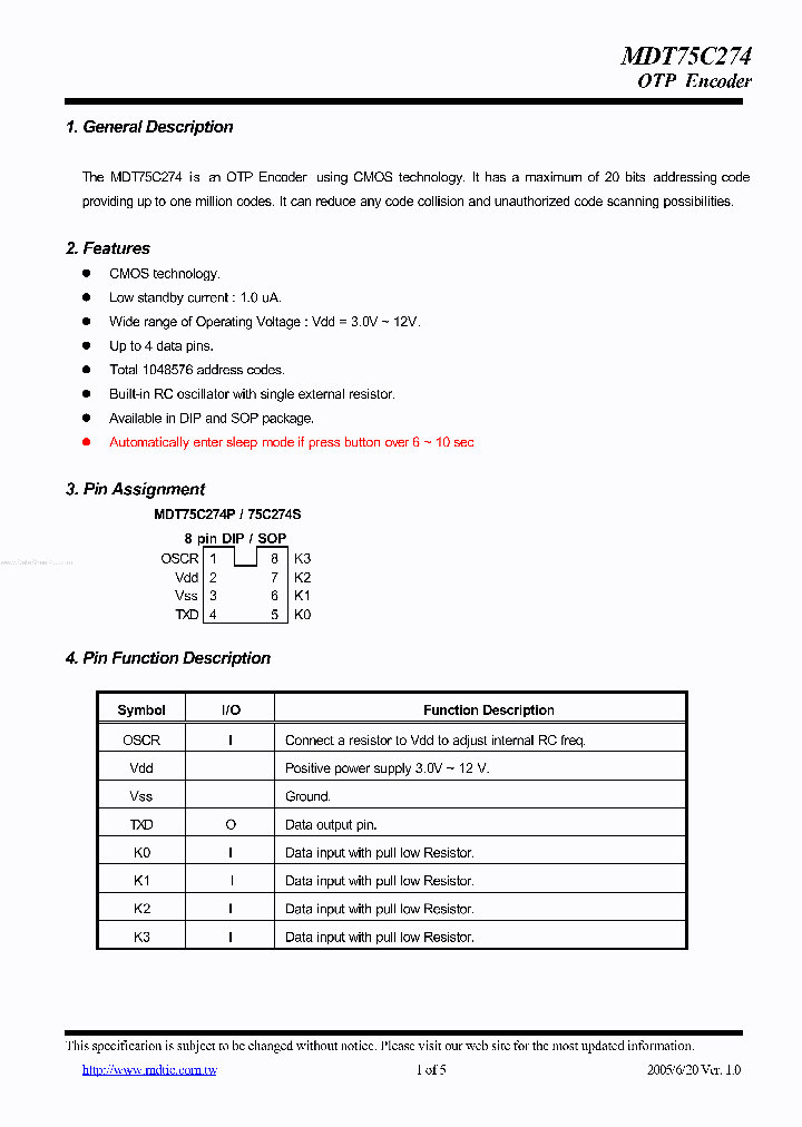 MDT75C274_2775078.PDF Datasheet
