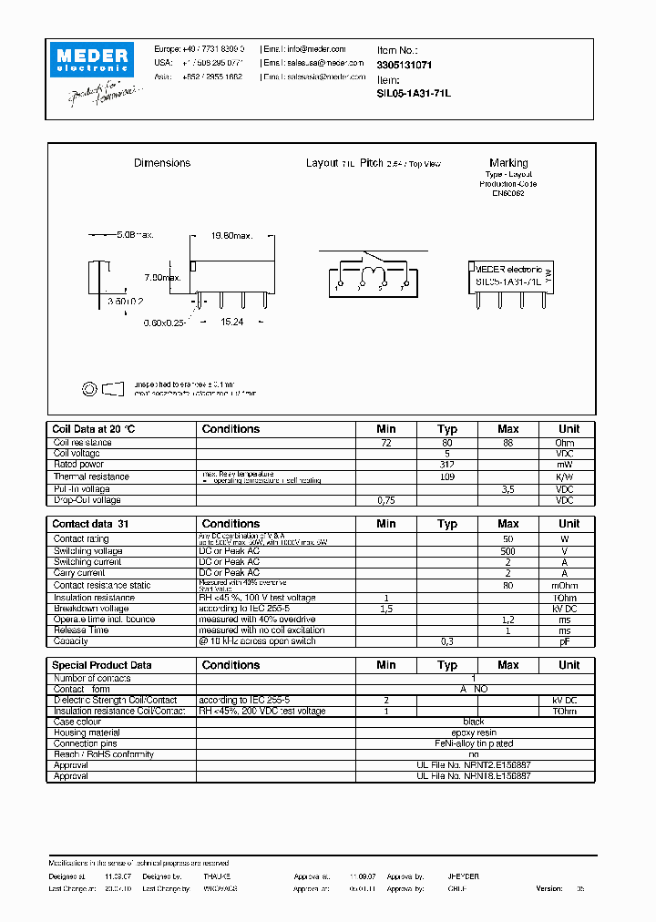 SIL05-1A31-71L11_2775390.PDF Datasheet