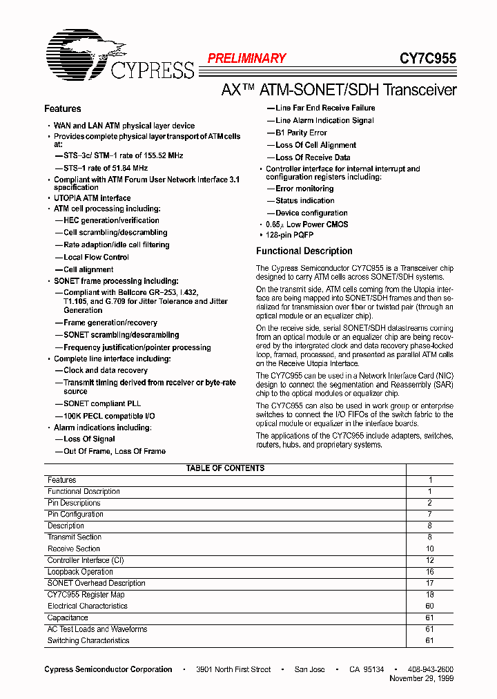 CY7C955-NI_2793236.PDF Datasheet