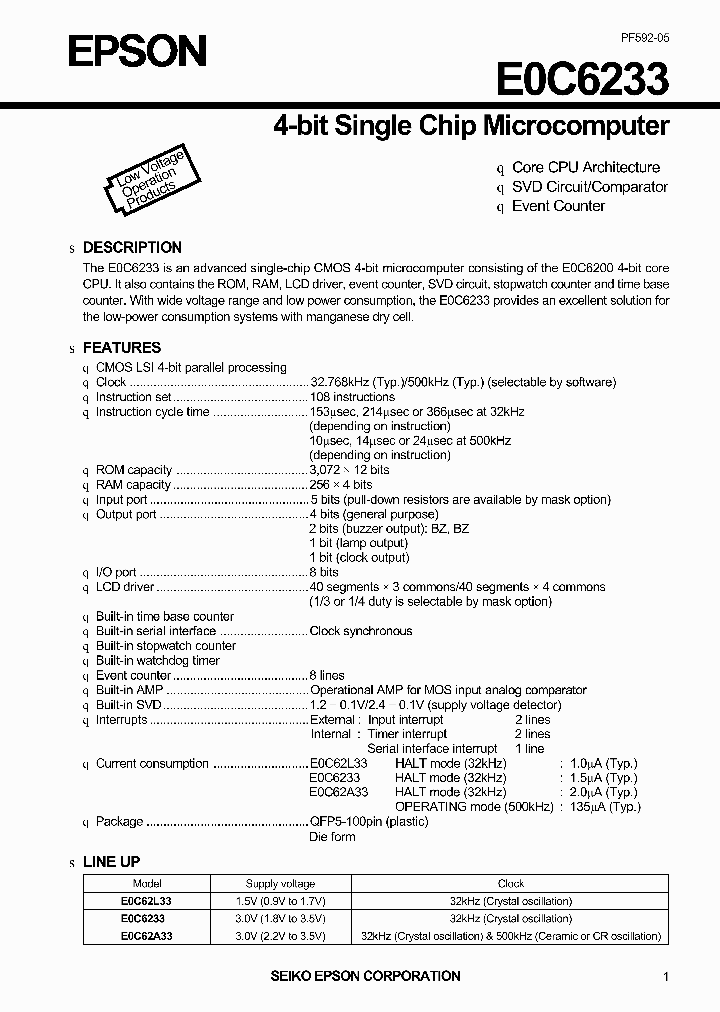 E0C6233_2804530.PDF Datasheet