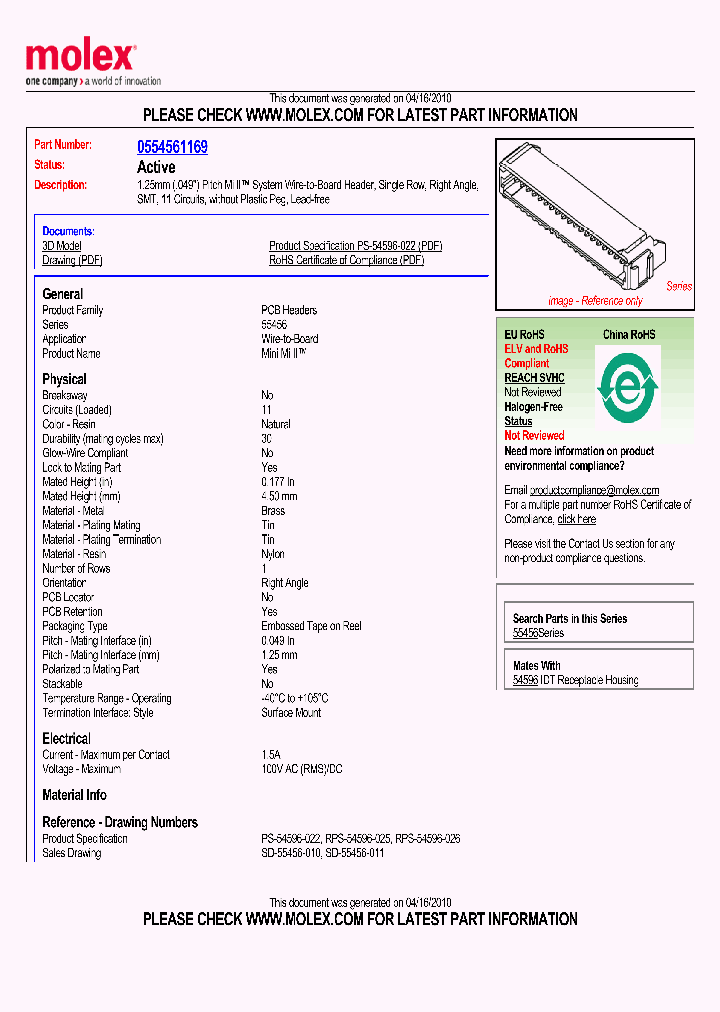 55456-1169_2805004.PDF Datasheet