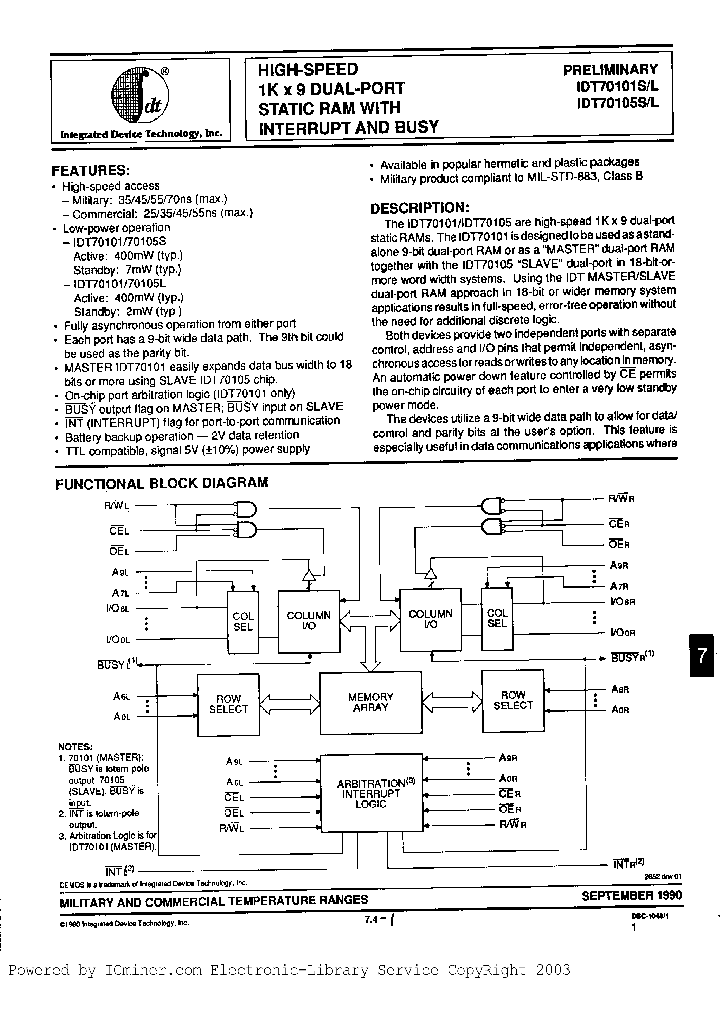 IDT70105L25J_2850577.PDF Datasheet