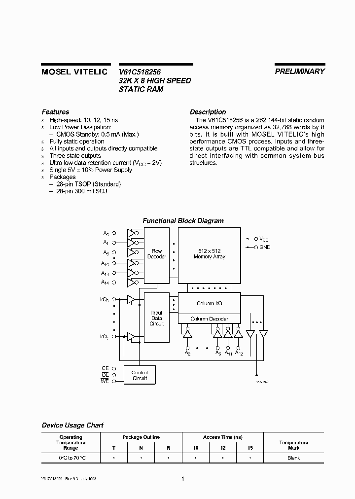 V61C518256-15R_2864967.PDF Datasheet