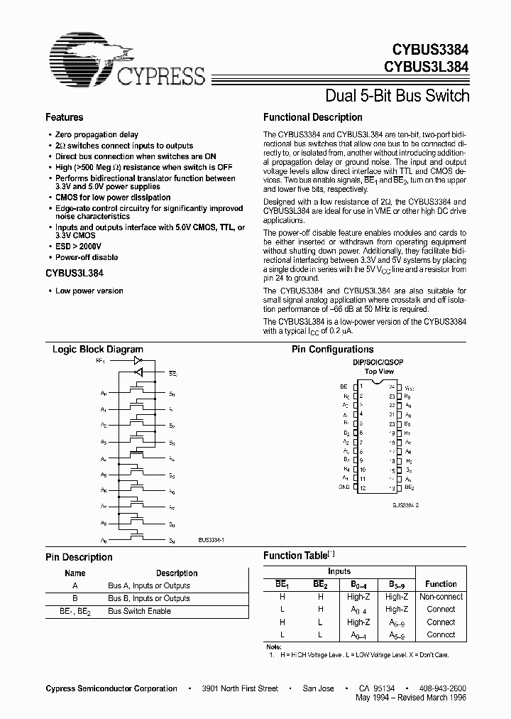 CYBUS3384LMB_2872677.PDF Datasheet