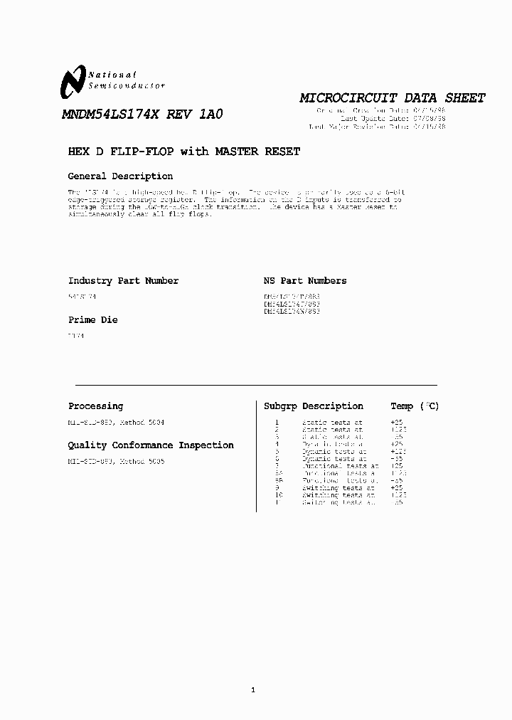 DM54LS174W883_2880254.PDF Datasheet