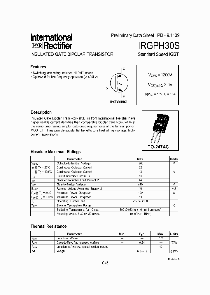 IRGPH30S_2883075.PDF Datasheet