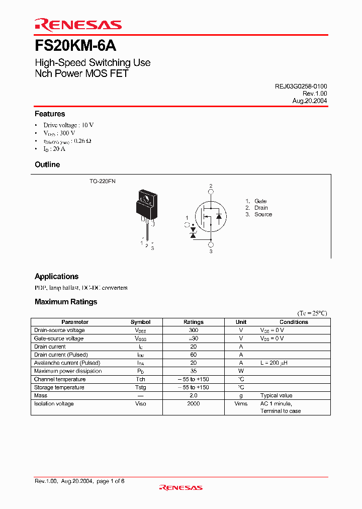 FS20KM-6A_2899841.PDF Datasheet