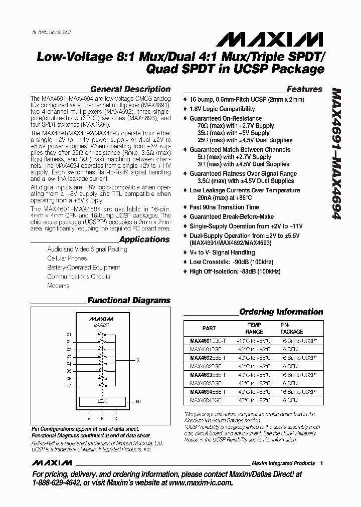 MAX4691-MAX4694_2900631.PDF Datasheet