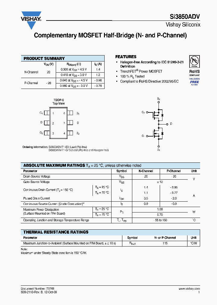 SI3850ADV-T1-GE3_2915882.PDF Datasheet