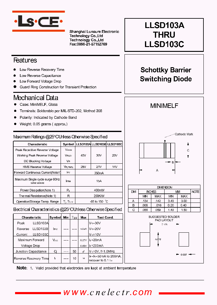 LLSD103B_2924810.PDF Datasheet