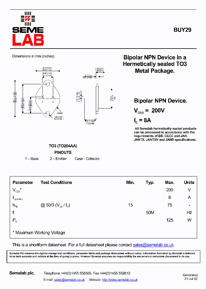 SFBUY29_2940259.PDF Datasheet