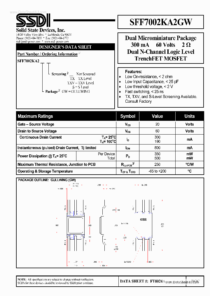 SFF7002KA2GW_2940434.PDF Datasheet