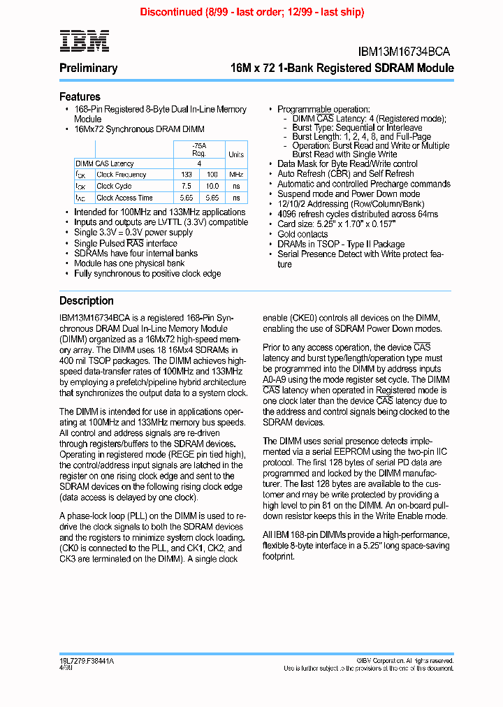 IBM13M16734BCA_2944345.PDF Datasheet