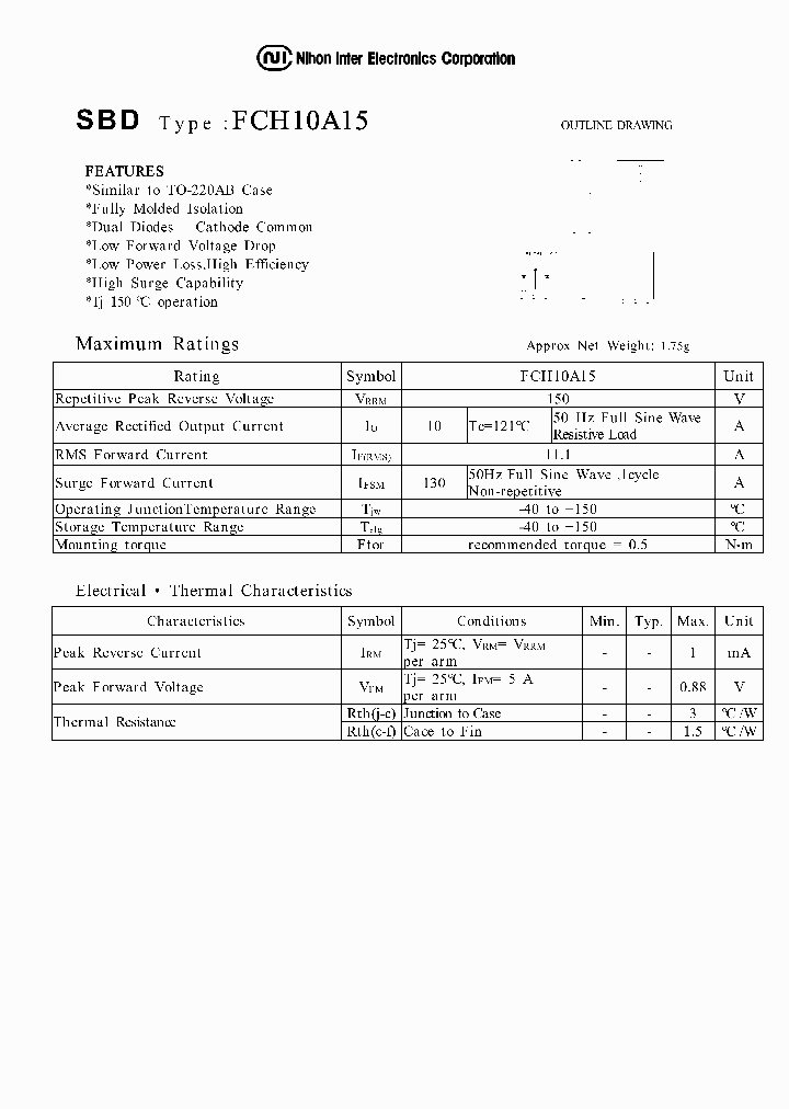 FCH10A15_2950645.PDF Datasheet