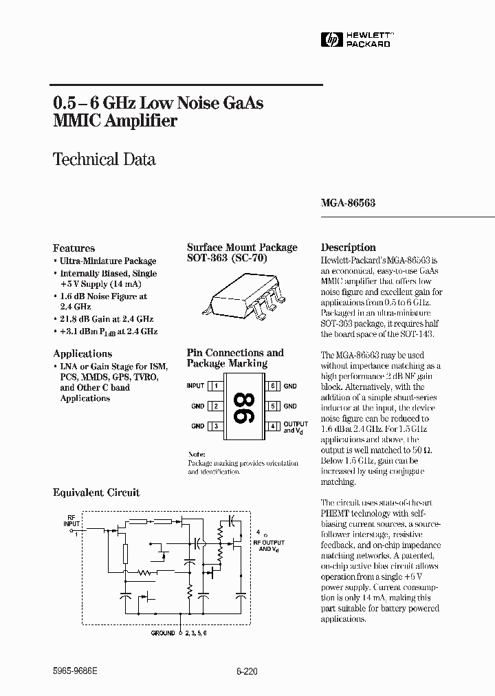 MGA-86563-BLK_2956561.PDF Datasheet Download --- IC-ON-LINE