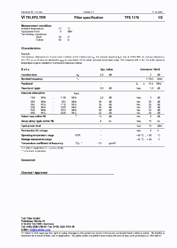 TFS1176_2967533.PDF Datasheet