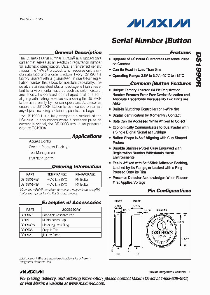 DS1990R_2967971.PDF Datasheet