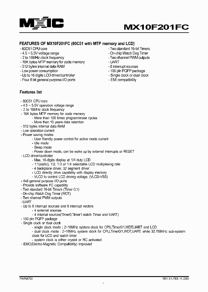 MX10F201FC_2975157.PDF Datasheet