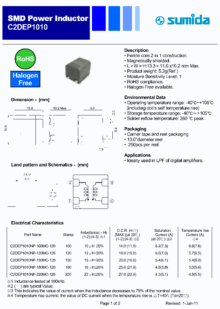 C2DEP1010NP-220MC-120_2979224.PDF Datasheet