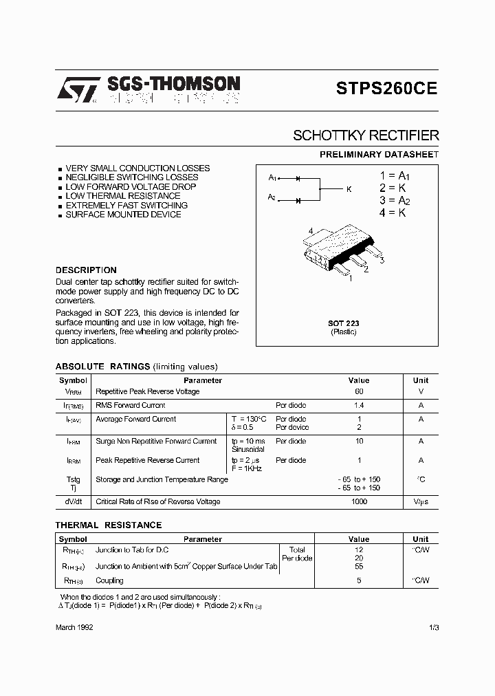 STPS260CE_2979176.PDF Datasheet