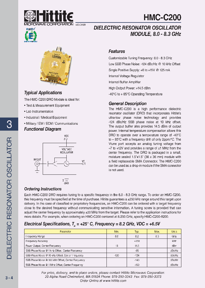 HMC-C200_2981502.PDF Datasheet Download --- IC-ON-LINE