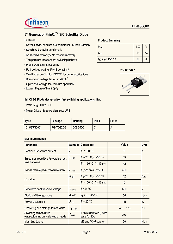 IDH09SG60C_2991183.PDF Datasheet