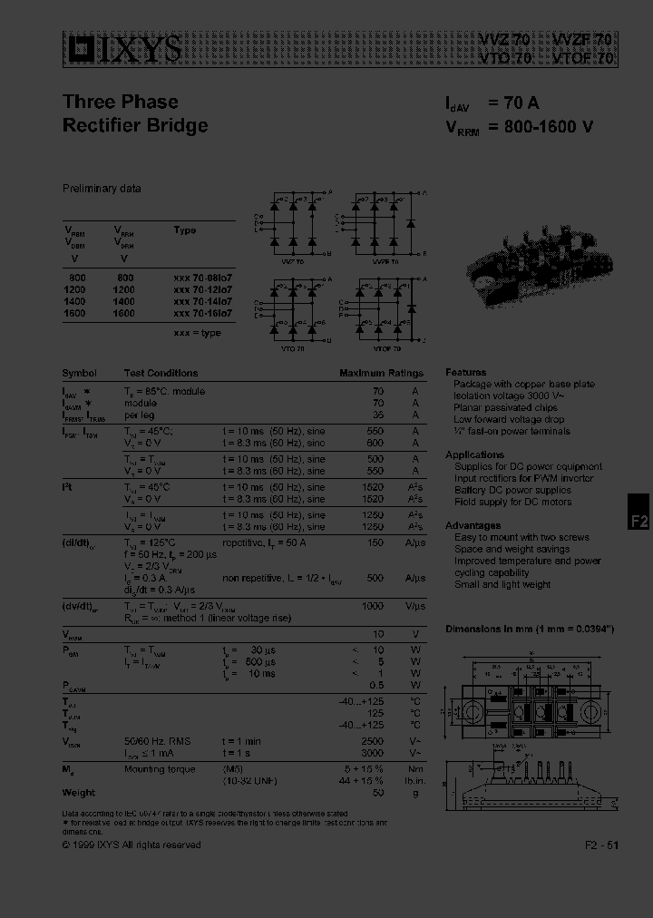 VTOF70-08IO7_3004686.PDF Datasheet