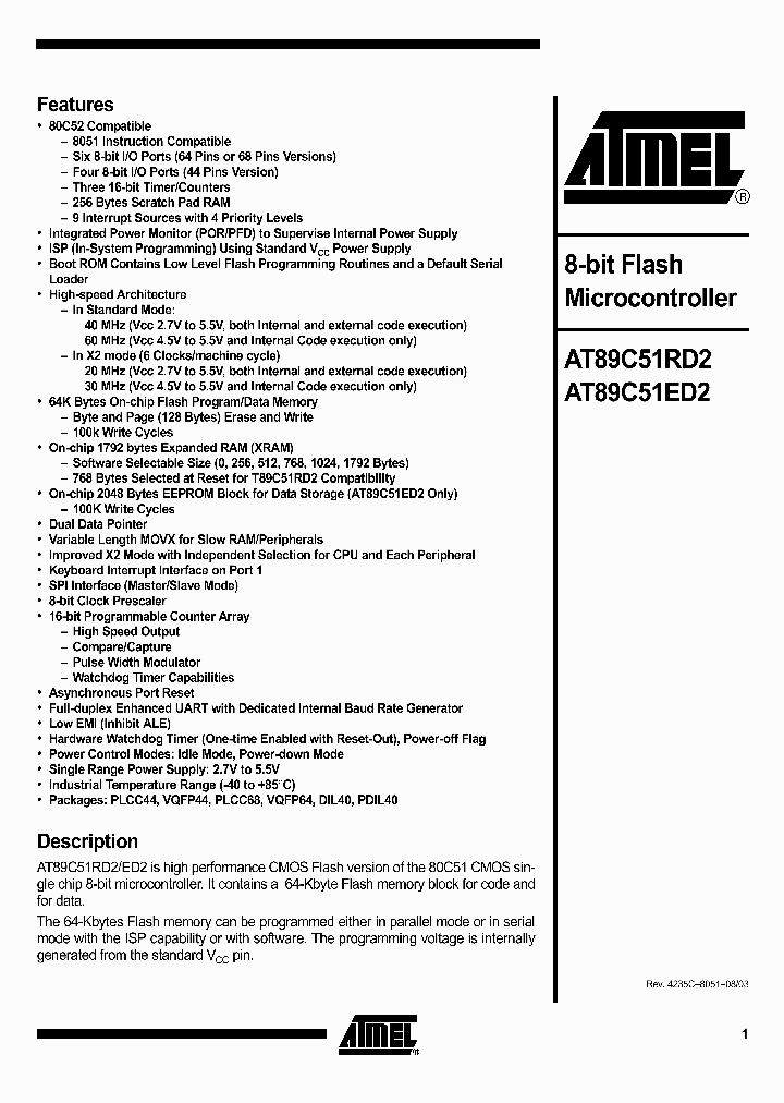AT89C51RD2ED2_3006490.PDF Datasheet