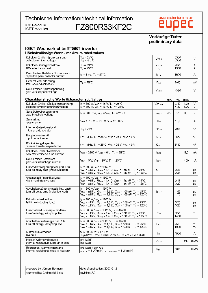 FZ800R33KF2C_3004536.PDF Datasheet